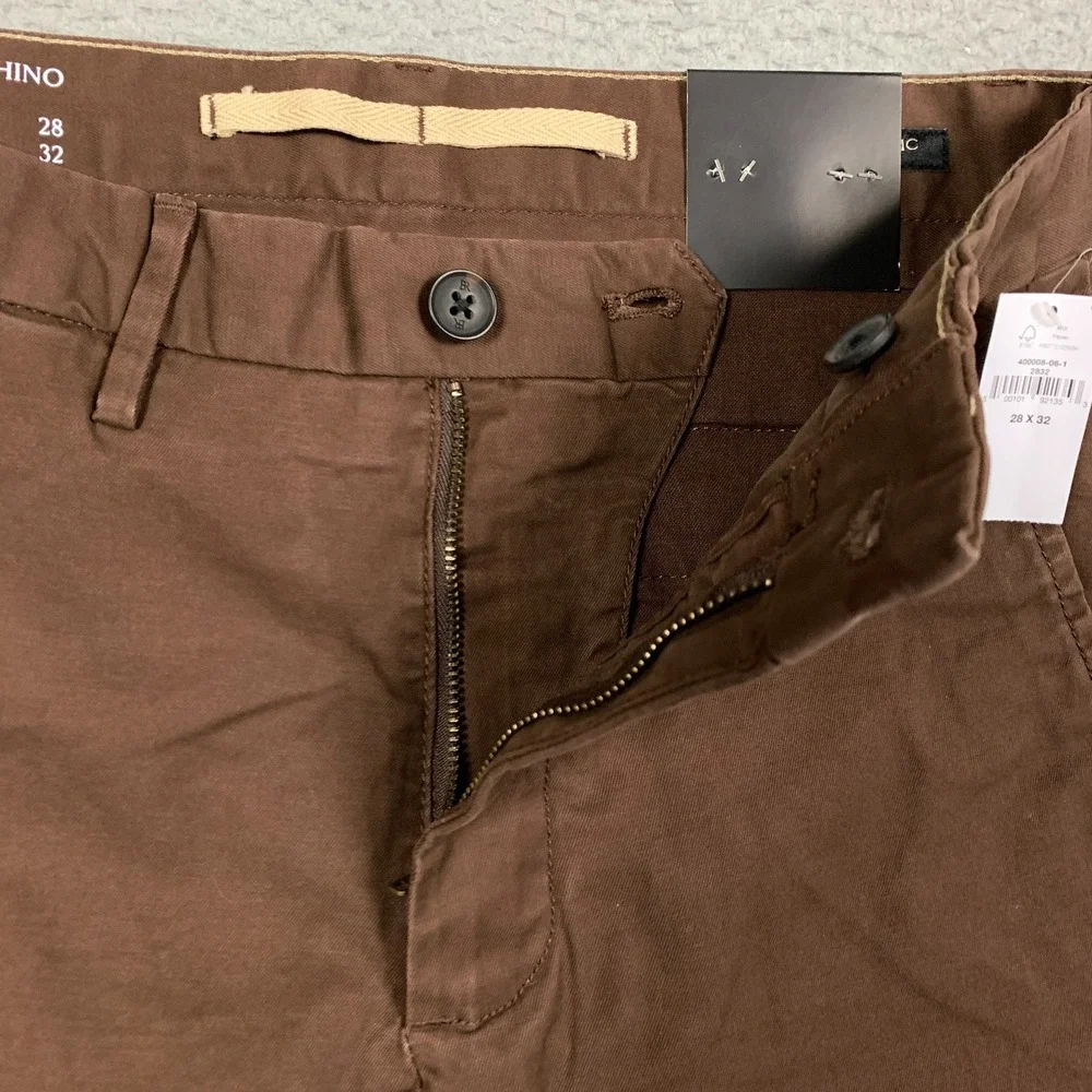 Banana Republic Lived-in Chino Pants Men's 28x32 Rich Earth Slim Tapered NWT $95